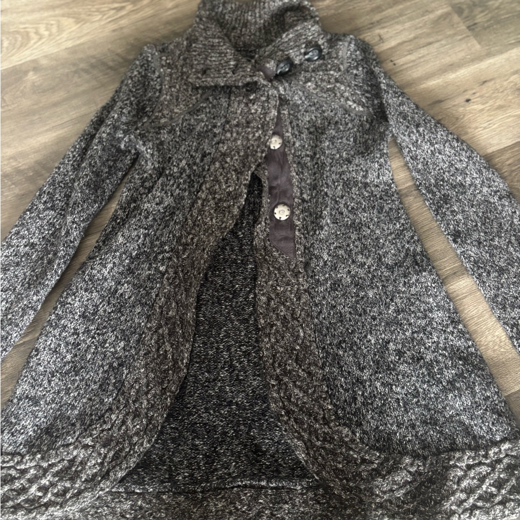 Prana Charcoal Knit Cardigan